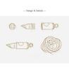 [Tsutaeru] Shark Bullet Pendant Genuine Leather Necklace (with Leather Cord)  Bullet Pendant, Bullet, Genuine Leather Necklace, Leather Cord,