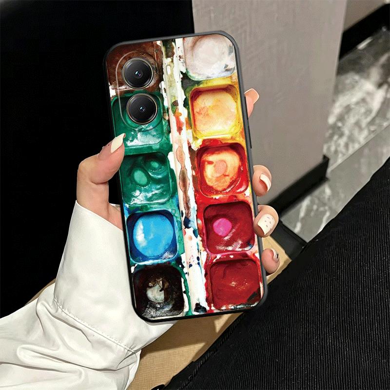 Watercolors Set Paint Palette Soft Phone Case for Xiaomi Poco X5 X6 X7 X8 Pro Max X3 F7 F8 Ultra M8 M7 M6 M5 Redmi 15 15C 14C 13