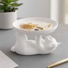 Practical Jewelry Dish Storage Rack, Cat Shape, Anti-Falling Ring Holder, Durable Clean And Tidy Rack Resin Anti-Slip Space-Saving Organizer, for Home
