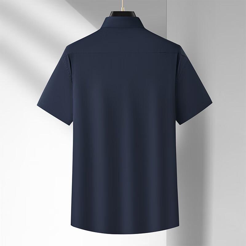 Men's Plus Size Cotton Short Sleeve Shirt