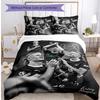 Set Biancheria da Letto 3 Pezzi Stampato Erling Haaland Traspirante Copripiumino con Federe Biancheria da Letto Decorativa per Camera da Letto Casa