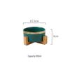 Ceramic Pet Bowl with Wooden Stand