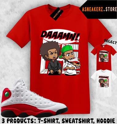 Tee Shirt Matching AJ 13 Chicago 2026 Match Sneaker The Boondocks Damn T Shirt