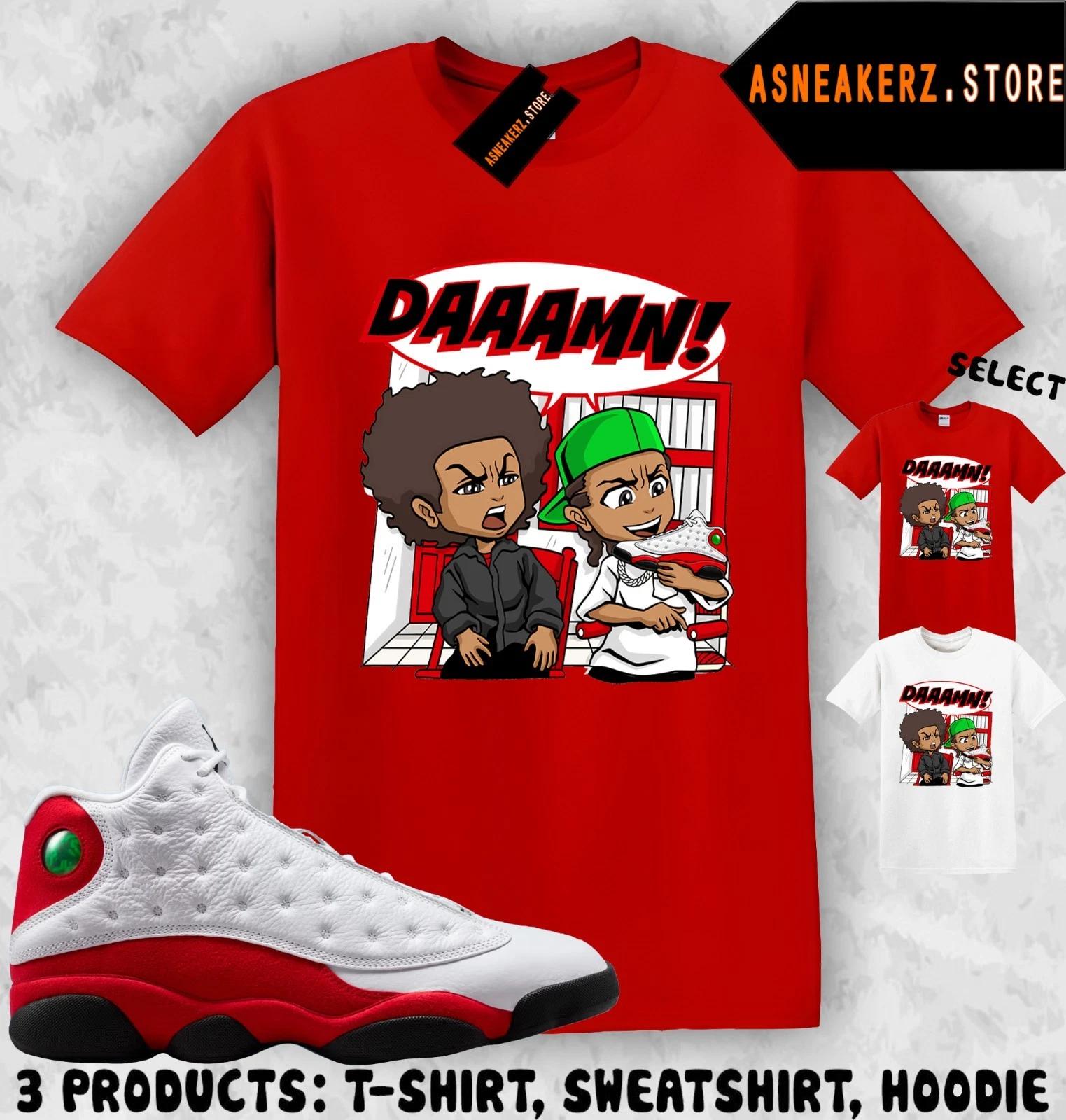

Tee Shirt Matching AJ 13 Chicago 2026 Match Sneaker The Boondocks Damn T shirt 4XL