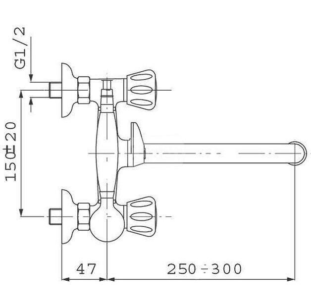 Смеситель Ferro Standard хром BST11A