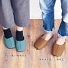 Belle Maison Washable Synthetic Leather Slippers with Insole Indoor Size L Design, Slippers, Blue,