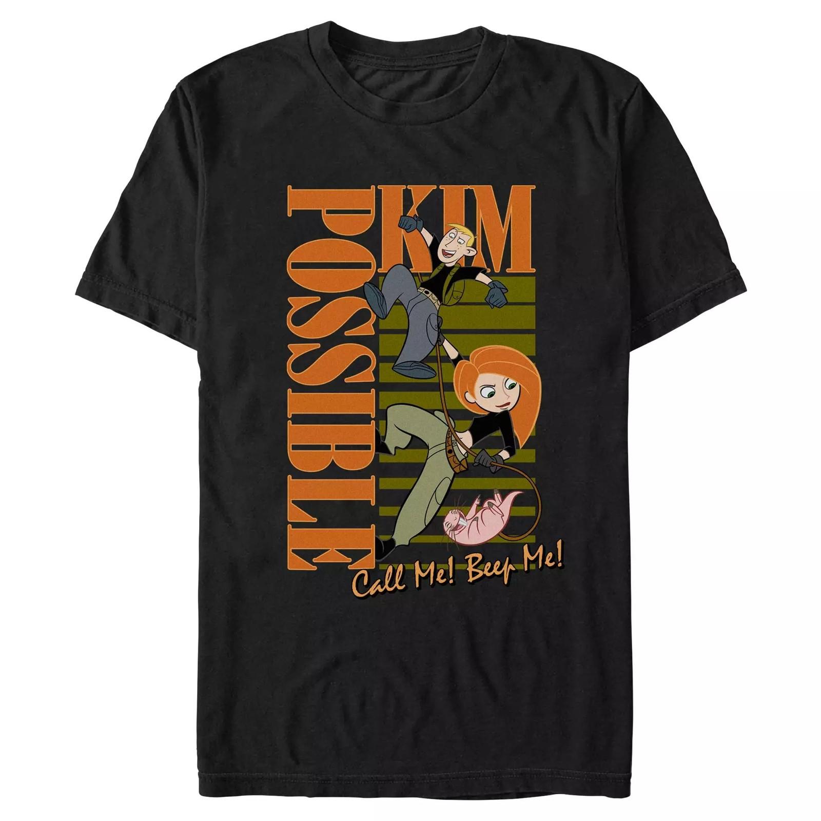Kim Possible Call Me! Beep Me T-Shirt All Size For Adults Kids Reprint M