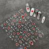 1pcs 3D Bronzing Gold Love Nail Art Stickers Holographic Stars Sun Starlight DIY Nail Decals Manicure Decoration