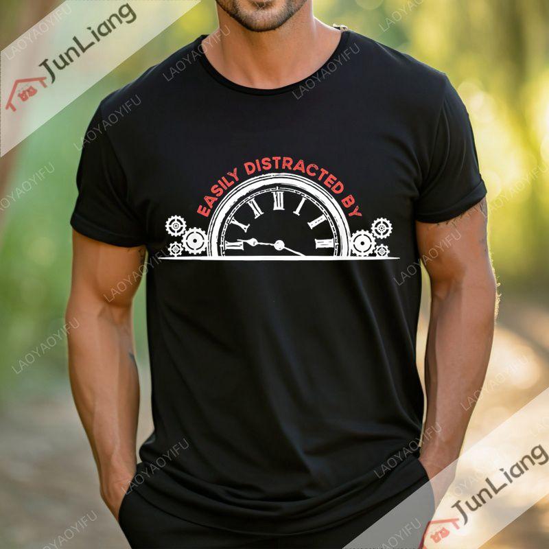 

Футболка часовщика-часовщика, модная повседневная футболка в винтажном стиле, унисекс, рубашка большого размера с короткими рукавами XXXXL