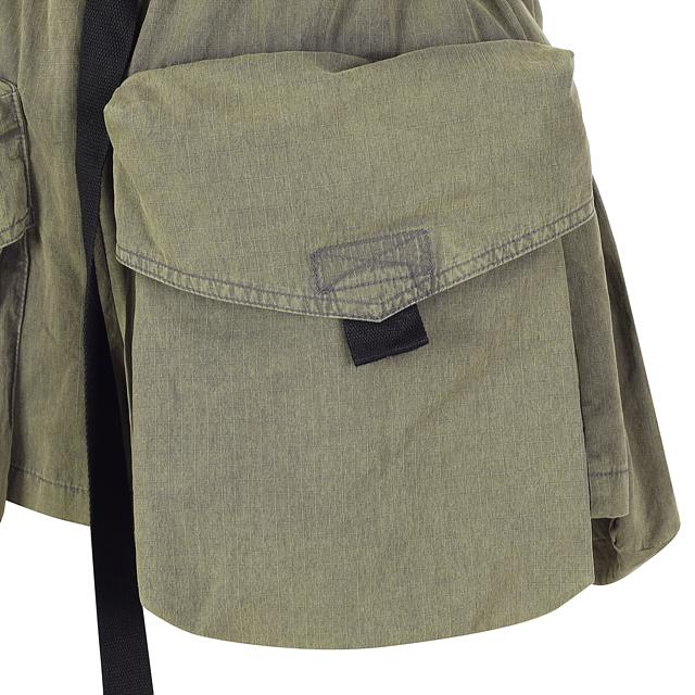 LALAFOX Belt Point Cargo Short Pants Khaki Bq2Wp023