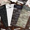 Yan Ji "Nameless Love Letter" Journal Sticker Set - 3 Sheets Per Pack, 4 Styles Available