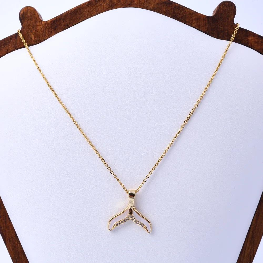 

Fashionable and colorful gemstones, angel wings, titanium steel necklace, women s personality, versatile, light luxury, collarbo 45