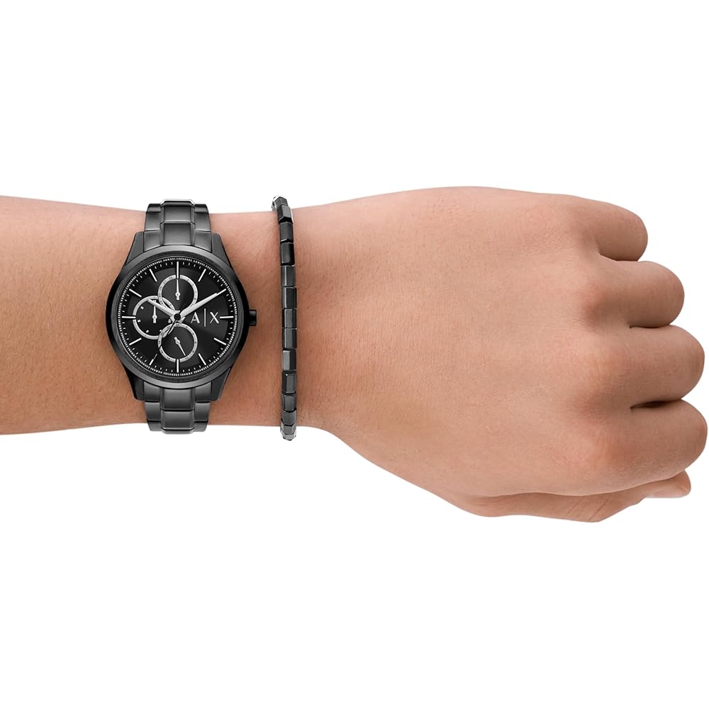 A|X Armani Exchange DANTE AX7154SET Men's Watch, Black