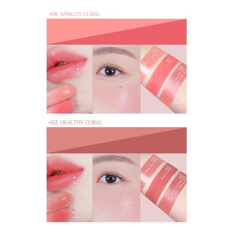 HERAT PERCENT Dote On Mood Custom Lip & Cheek 9.4g