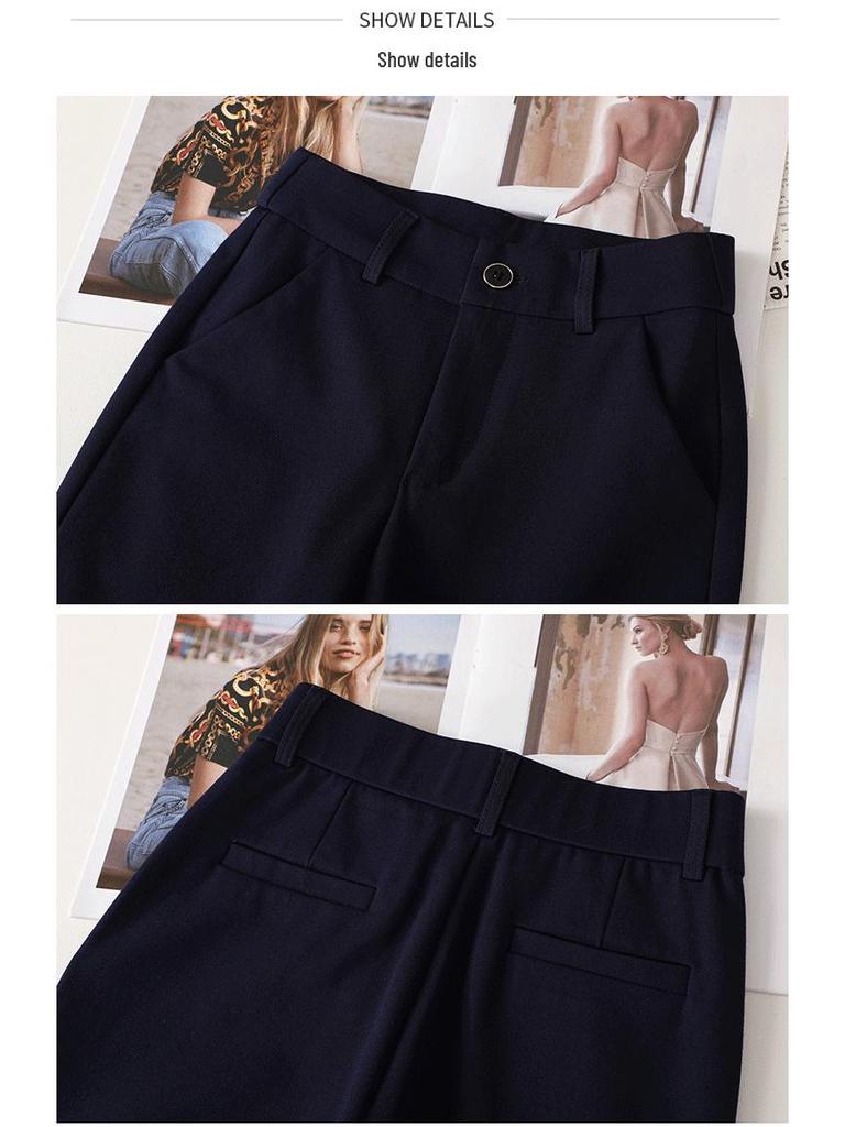 Women's High-Waist Slimming Micro-Flare Pants - 2025 Spring Collection: Versatile Slim-Fit Long Trousers