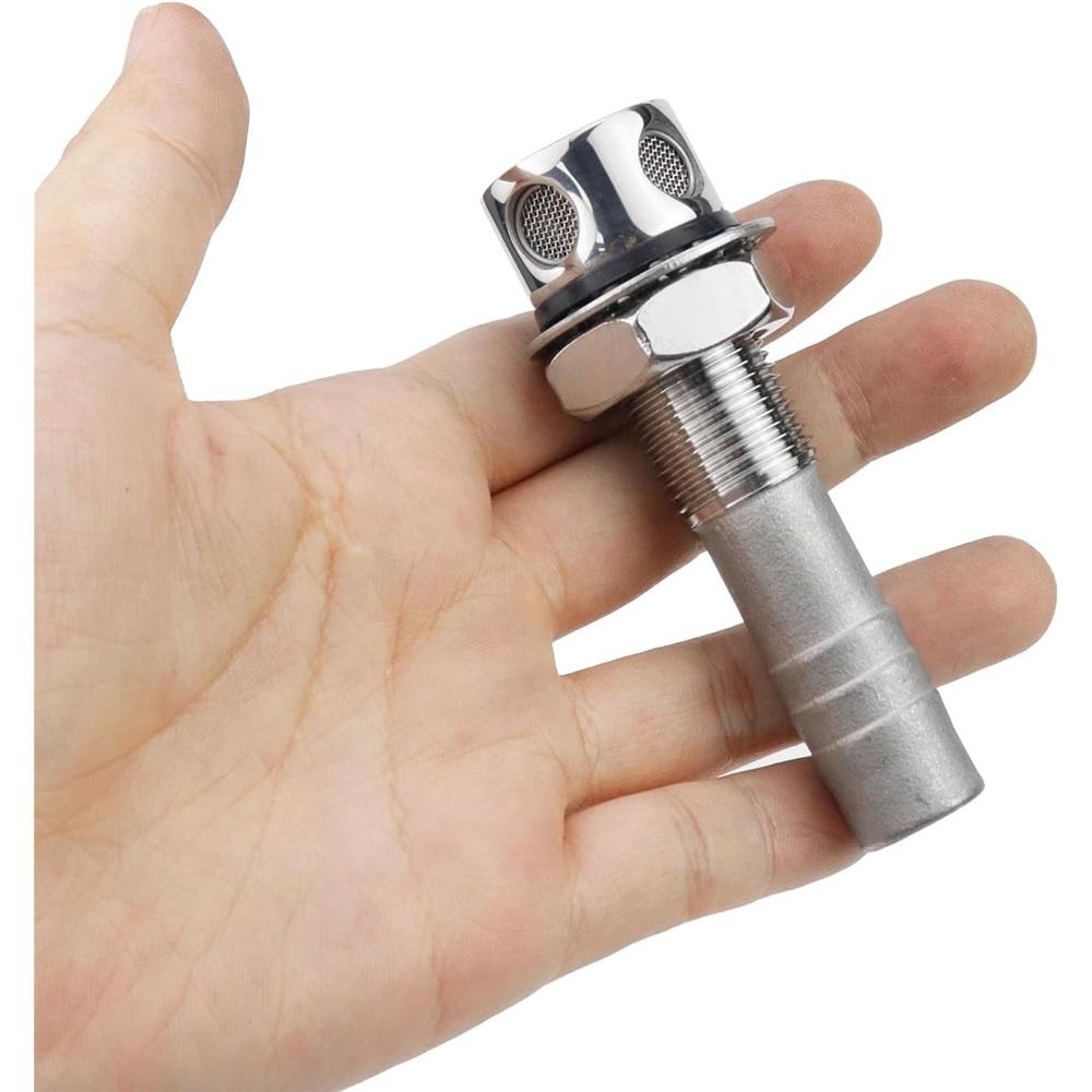 5/8" Marine Fuel Vent 316 Stainless Steel Flush Mount Gas Tank Vent 80mm Height For Boat Yacht Truck