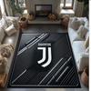 Tappeto in Flanella Stampato Juventus FC Antiscivolo Morbido Poliestere Tappeto per Pavimento Tappetino Decorativo per Interni per Camera da Letto Soggiorno Divano