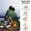 1pc Tom and Jerry Flannel Blanket Soft Warm Throw for Home, Office, Travel, All-Season Cozy Bedding Gift L1404