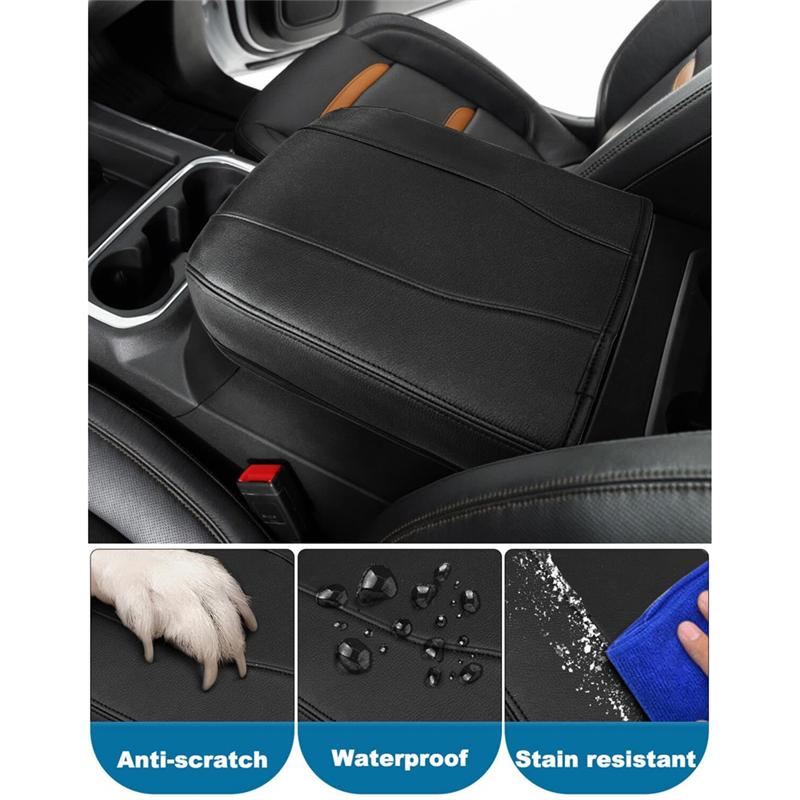 For Chevy Silverado GMC Sierra 2019-2025 Yukon Tahoe Suburban 2021-2025 Center Console Armrest Lids Cover чёрный