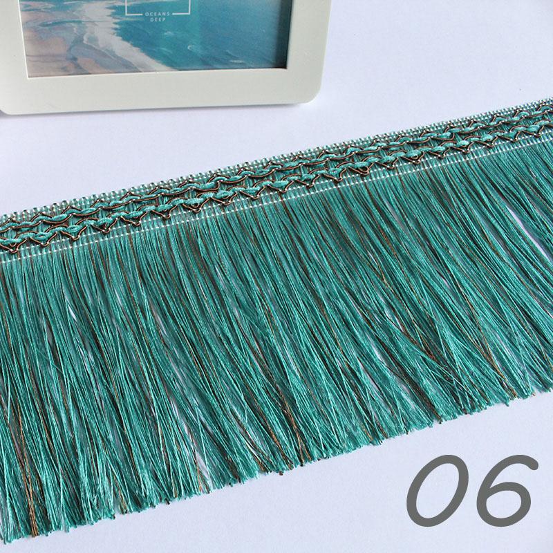 12M Fringed Lace Handmade 16cm Wide Polyester Tablecloth Pillow Trim Tassel Diy Stage Garment Curtain Sewing Accessories