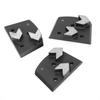 3 szt. Blok szlifierski diamentowy kształt strzałki 2 zęby betonowy pad szlifierski akcesoria do szlifierki