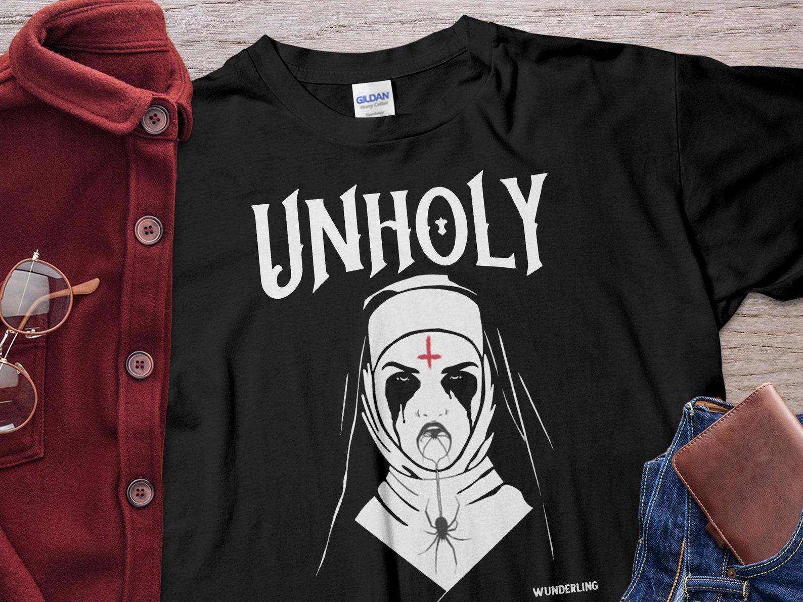 Unholy Nun Wunderling Halloween Horror Unholy Nun Shirt Unisex T-Shirt 2XL