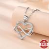 Elegant and Sparkling Infinity Love Women's Necklace Can Be Worn On Multiple Occasions Every Day, Making It the Perfect Gift of Infinity Love.