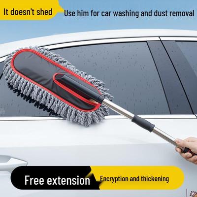 Car Duster Wax Mop and Brush - Dusting and Cleaning Tool for Vehicles