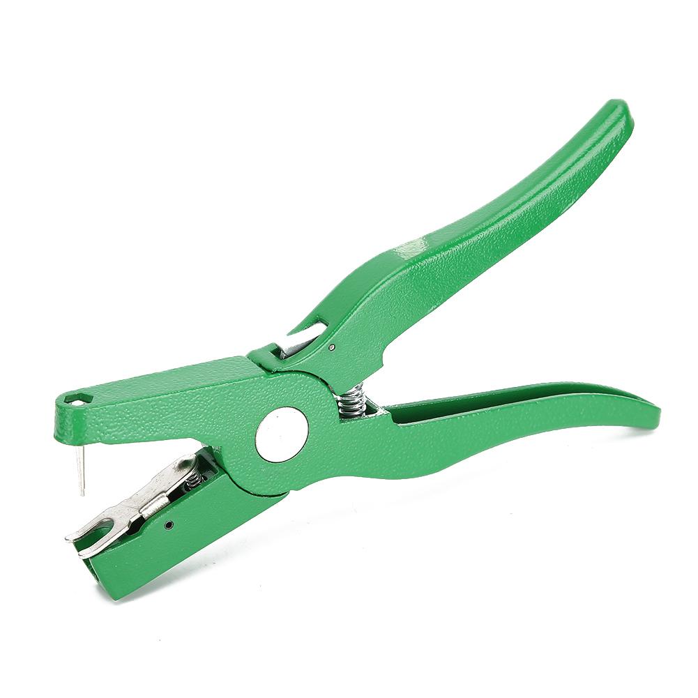 Metal Poultry Ear Tag Plier Equipment Livestock Marking Tool for Farm AnimalsGreen