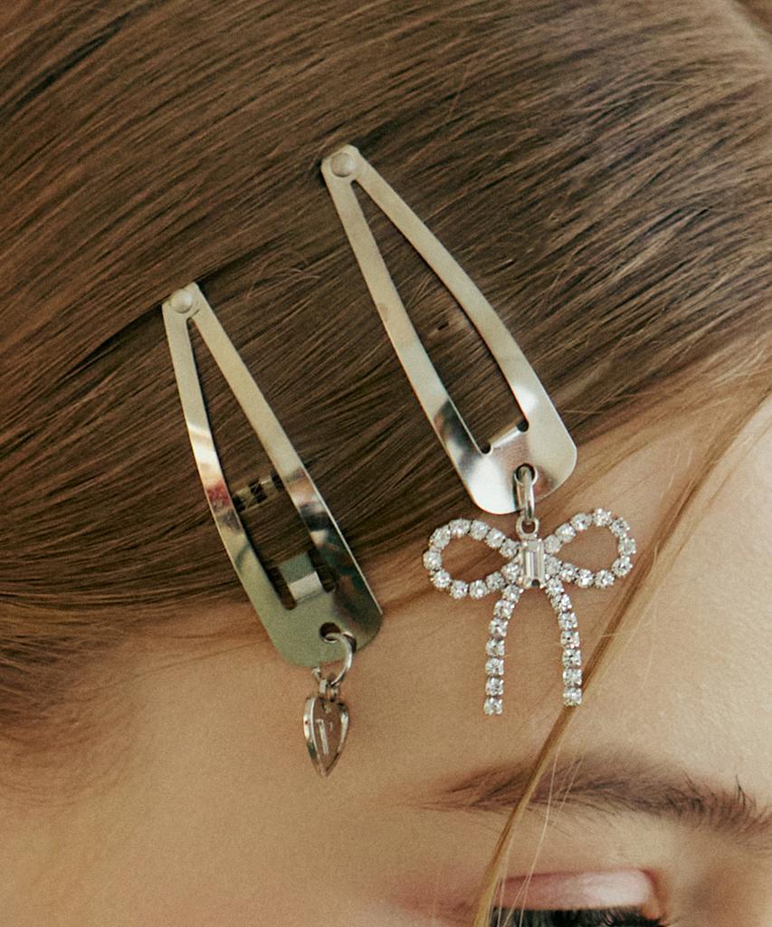 Vvv [Set] Cutie Logo Heart Snap Clip