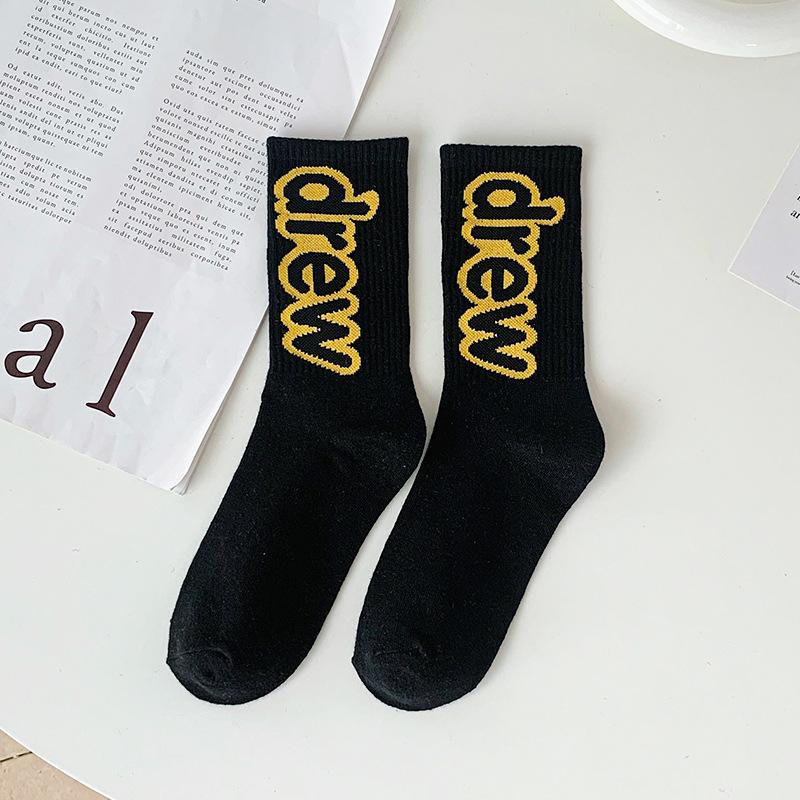Ladies Spring and Autumn Trend Street Hip Hop Sports Candy Color Assorted Letter In Tube Cotton Socks