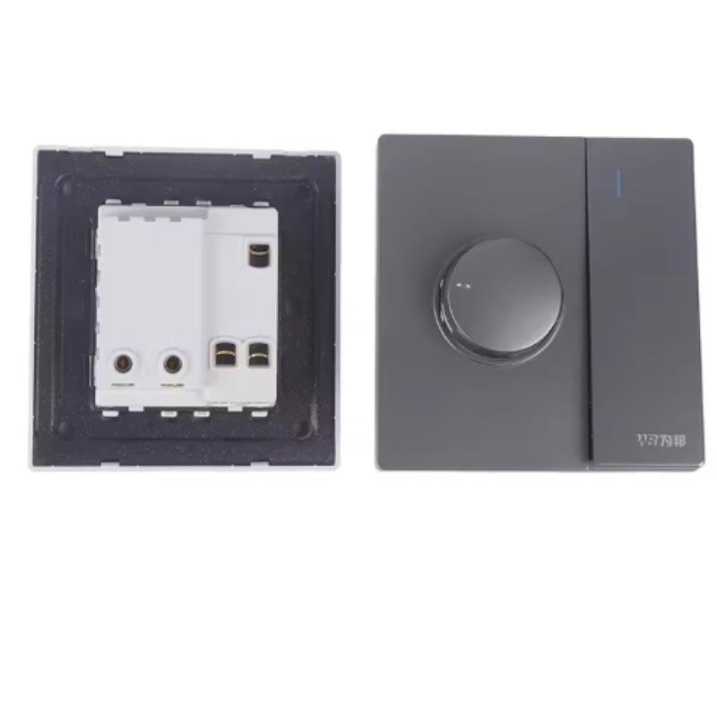 AC 110-240V 60mm Hole Spacing Intelligent Fan Speed Regulation High-power Overload Protection Concealed Installation Fan Switch