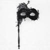 Handheld Lace Half Face Mask Carnival Party Masquerade Mystery Mask