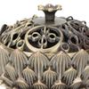 Alloy Craving   Incense Burning Flower Base Buddhist Supplies Home Decoration(Bronze)