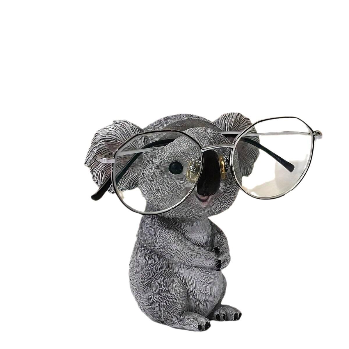 

1 шт. коала орнамент держатель для очков смоляная статуэтка искусство ремесло кафе деко зимний рождественский новогодний декор аксессуары для дома темно-серого