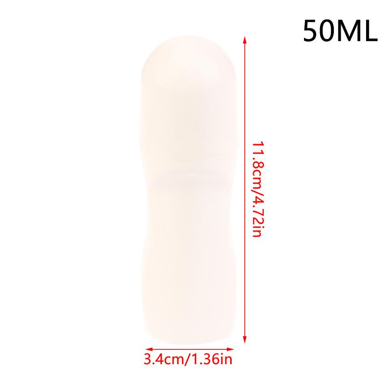 

30 мл/50 мл пластиковые шариковые флаконы для эфирных масел контейнер для распыления дорожный многоразовый флакон дезодорант своими руками 50ML белый