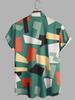Men's Geometric Short Sleeve Casual Shirt - Summer 2022 Collection