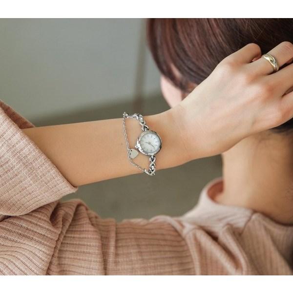 Volkswagen White Stone Layered Bracelet Watch,Korean Popular Watches