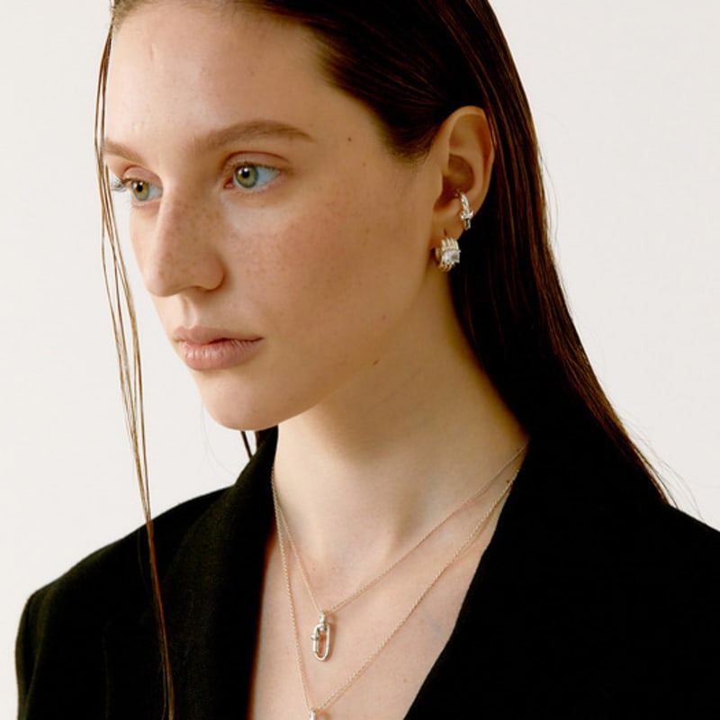 

fINE HABIT fINE Link Necklace(S) Natural Silver 50cm
