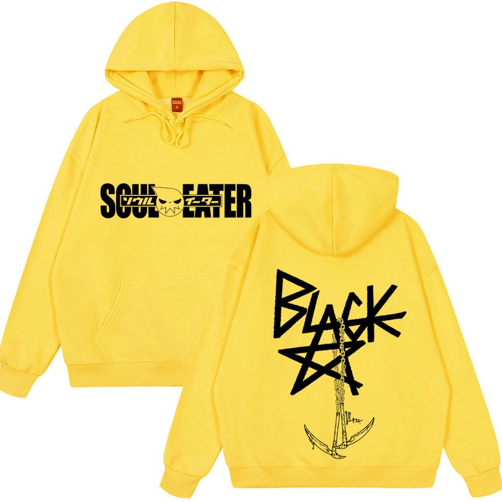 Japanese Anime Soul Eater Logo Funny Hoodie Unisex Clothing Fashion Harajuku Wear Oversized Casual Clothing Winter Streetwear