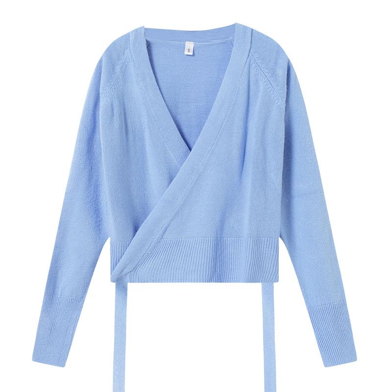 Girls' Long Sleeve Dance Cardigan Shawl - Ballet Practice Sweater for Autumn/Winter
