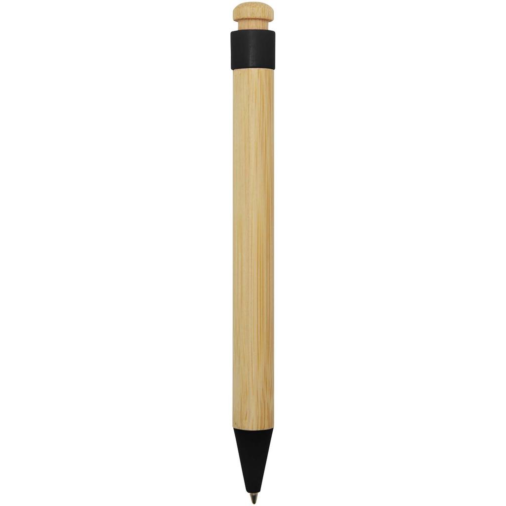 Bamboo pen and recycled plastic "Rattan" Deep black