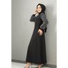 Women's Hijab Dress With Tulle Detailed Sleeves