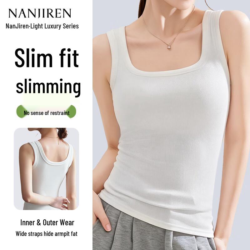 Nanjiren Women s Slim-Fit Camisole Tank Top M
