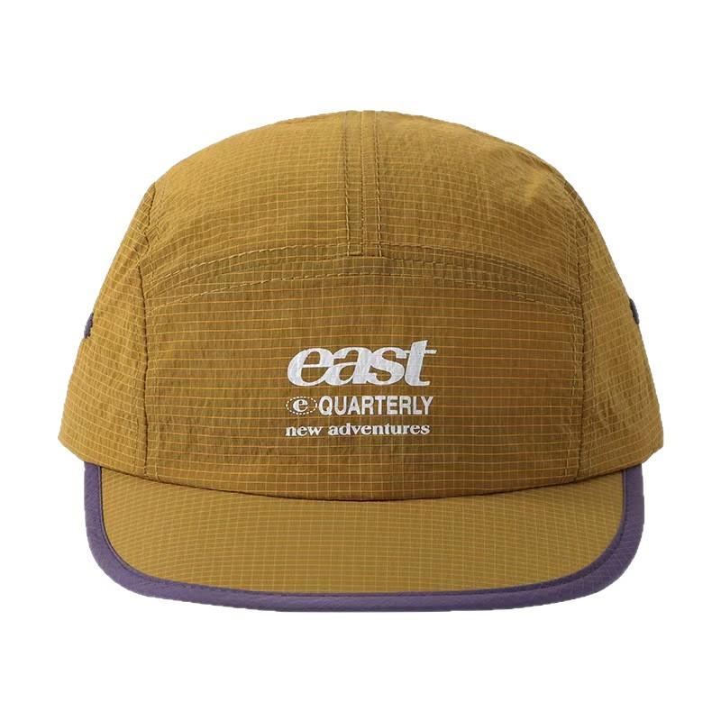 Fashion Hat Summer Quick Drying Color Matching Waffle Cap Men's and Women's Outdoor Breathable Large Head Circumference Shade Short Brim Baseball Cap
