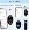 Montre Connectée KALINCO avec Alexa Intégré,1,8 Smartwatch avec Appel Bluetooth,Podometre/Fréquence Cardiaque/Sommeil/SpO2,100+ M