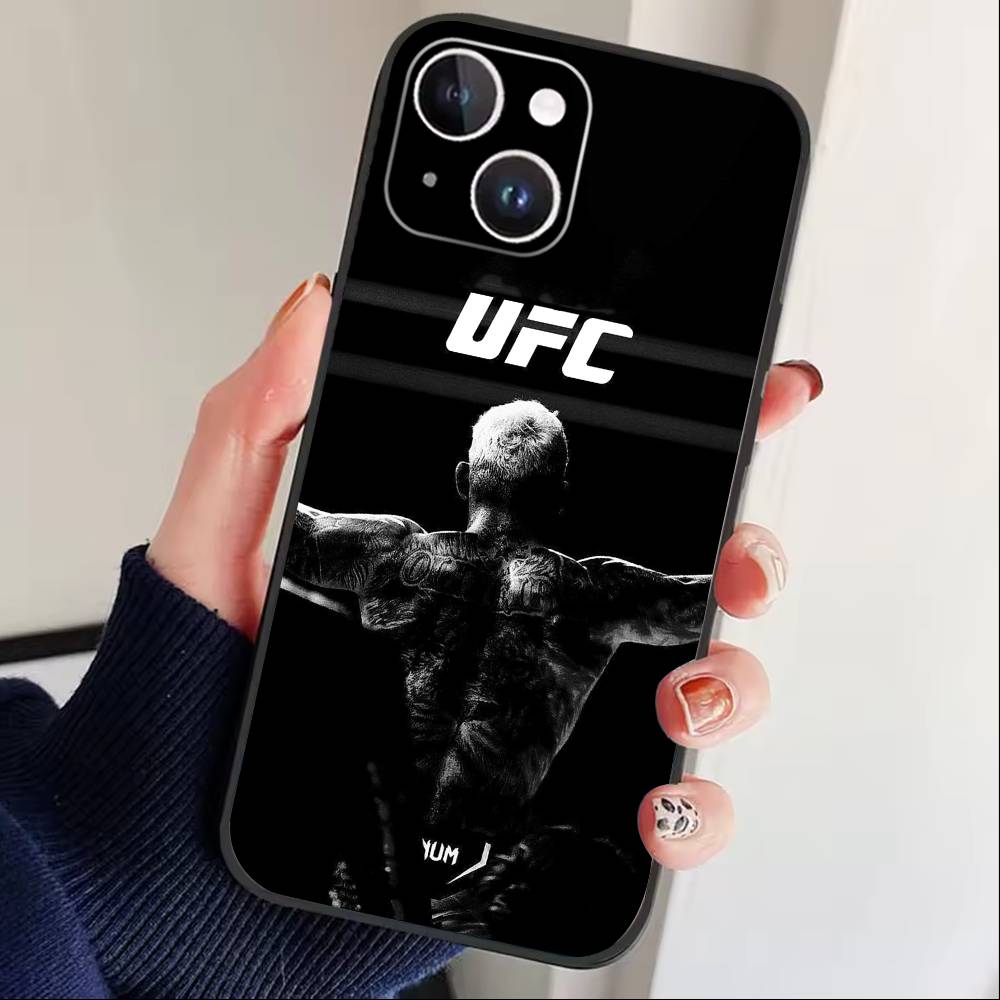 

Чохол для телефону U-Ufc Charles Oliveira для iPhone17,16,15,14,13,12 Plus,Max М який силіконовий Чорний iPhone17air