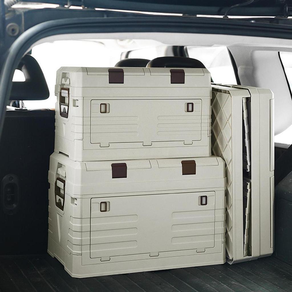 Storage Bin, Camping Box with Handle, Folding for Fishing