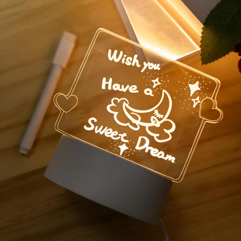 Acrylic 3D Night Light - Custom Table Lamp with Logo, Ideal for Events & Christmas Gifts
