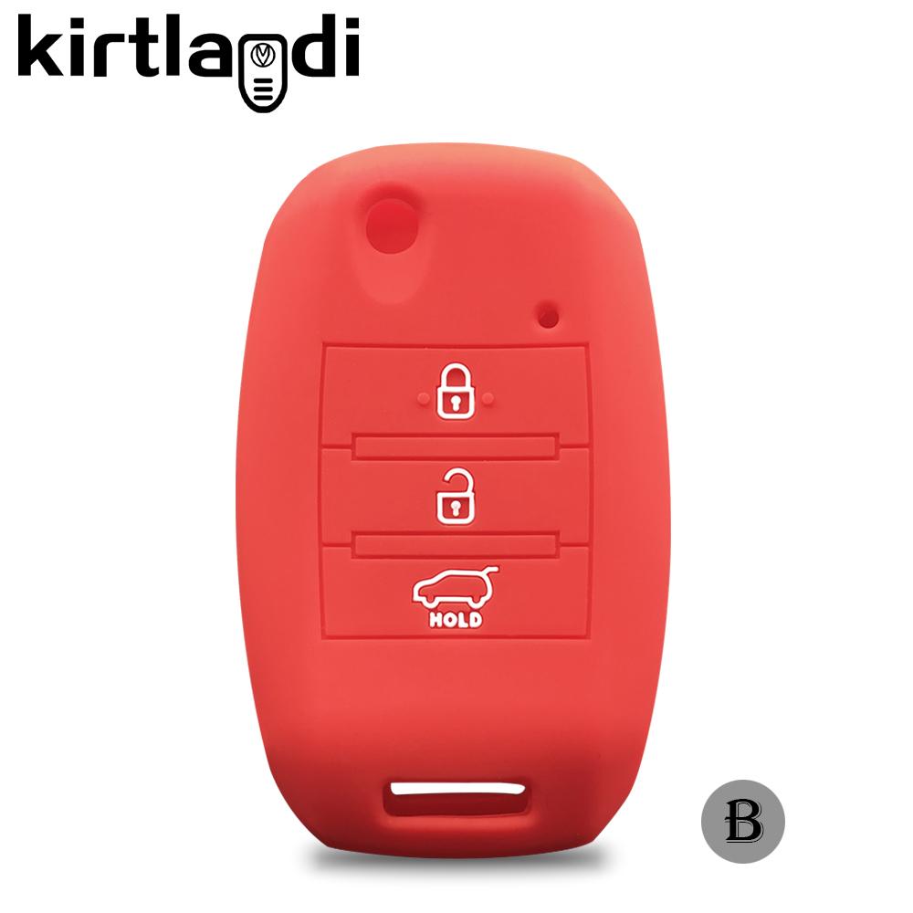 Silikonowy Pokrowiec na Kluczyk Uchwyt Brelok dla Kia Rio GTLine X-line Sorento Optima 3 Cerato K4 Sportage Ceed KX K4 K5 Sorento Prime 3